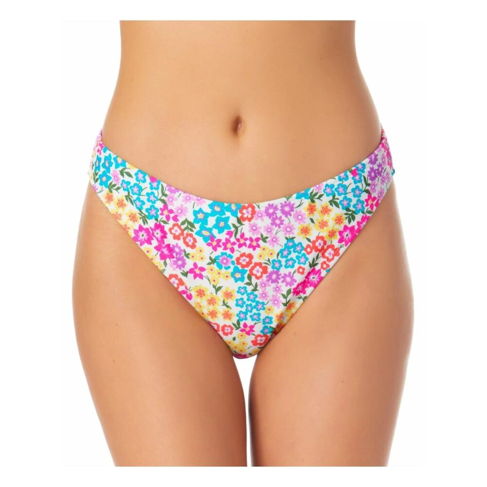 California Waves Women's Hipster Bikini Swim Bottom Juniors White Multi, Size XL